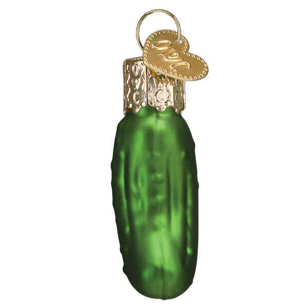 Old World Christmas Mini Pickle Blown Glass Ornament