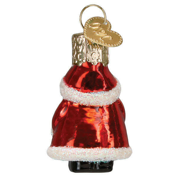 Old World Christmas Mini Santa Blown Glass Ornament