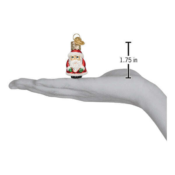 Old World Christmas Mini Santa Blown Glass Ornament