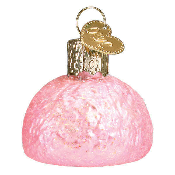 Old World Christmas Mini Snoball Blown Glass Ornament