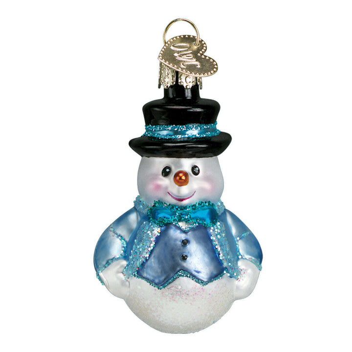 Old World Christmas Mini Snowman Blown Glass Ornament Set