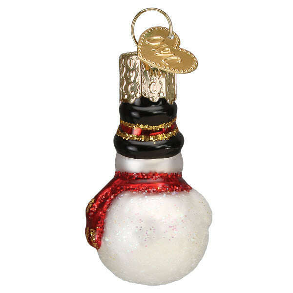 Old World Christmas Mini Snowman Blown Glass Ornament