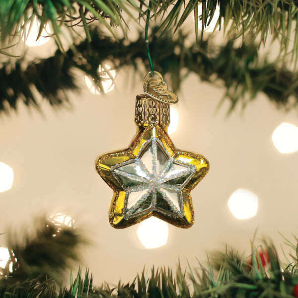 Old World Christmas Mini Star Blown Glass Ornament