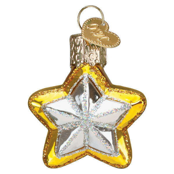 Old World Christmas Mini Star Blown Glass Ornament