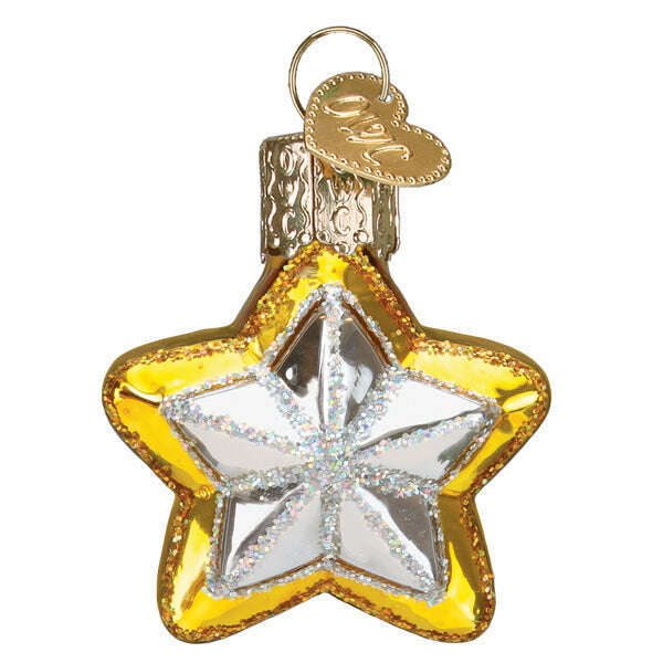 Old World Christmas Mini Star Blown Glass Ornament