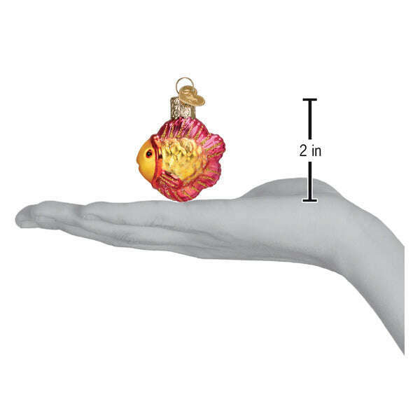Old World Christmas Mini Tropical Fish Blown Glass Ornament