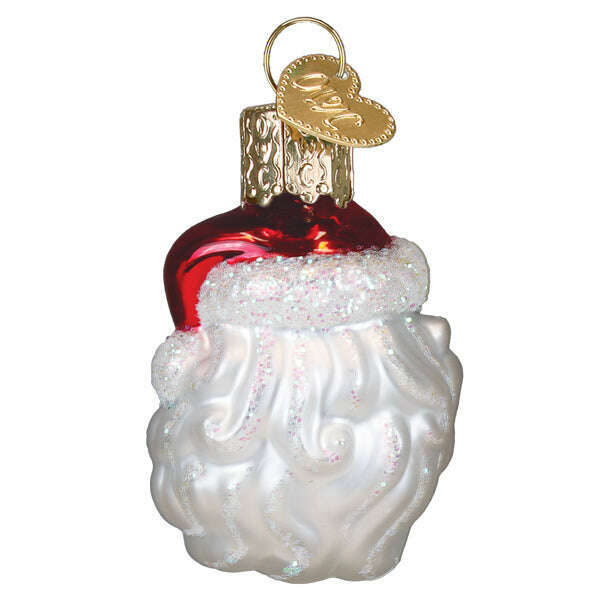 Old World Christmas Mini Winking Santa Blown Glass Ornament