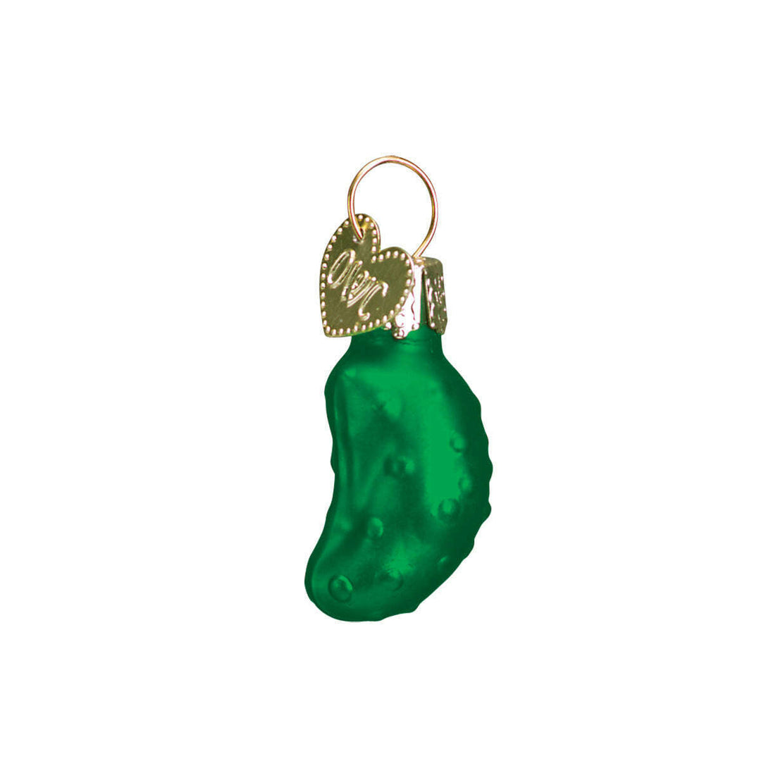 Old World Christmas Miniature Gurken Blown Glass Ornament