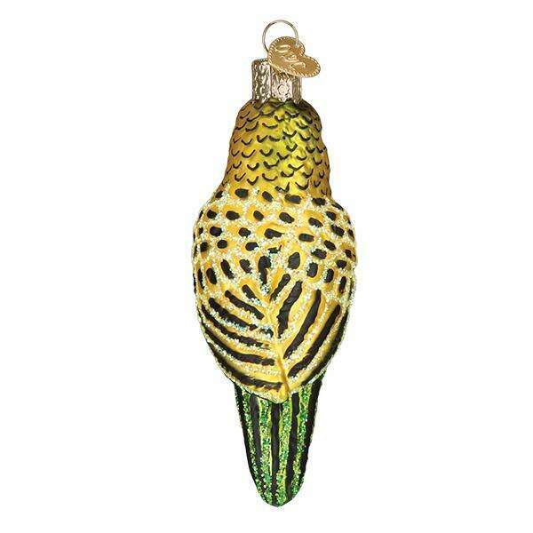 Old World Christmas Miniature Parakeet Blown Glass Ornament