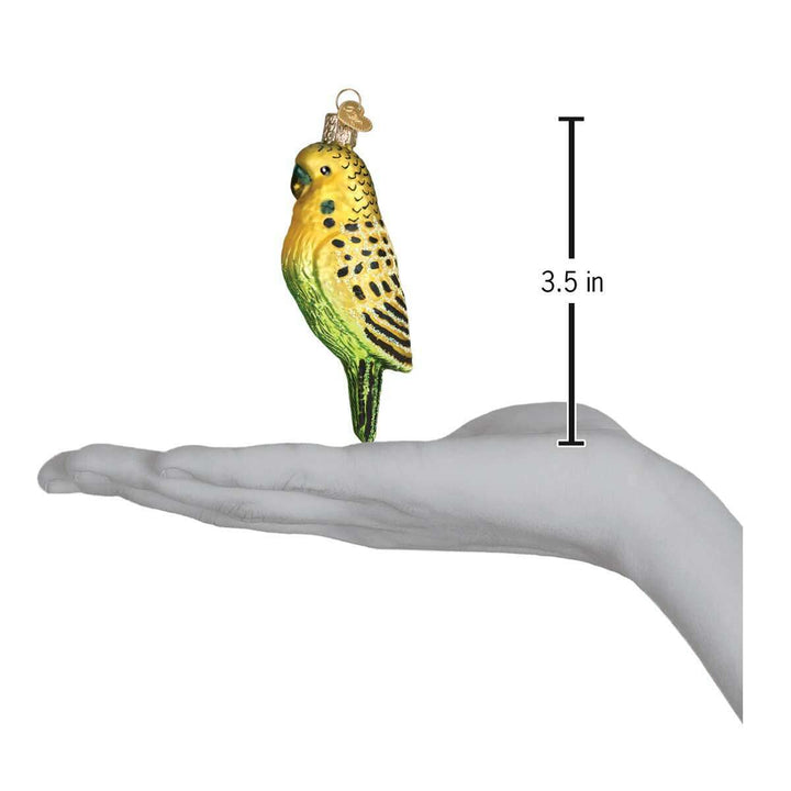 Old World Christmas Miniature Parakeet Blown Glass Ornament