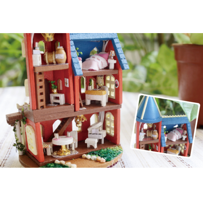 Miniature Wizardi Roombox Kit - Alice Wonderland Dollhouse Kit