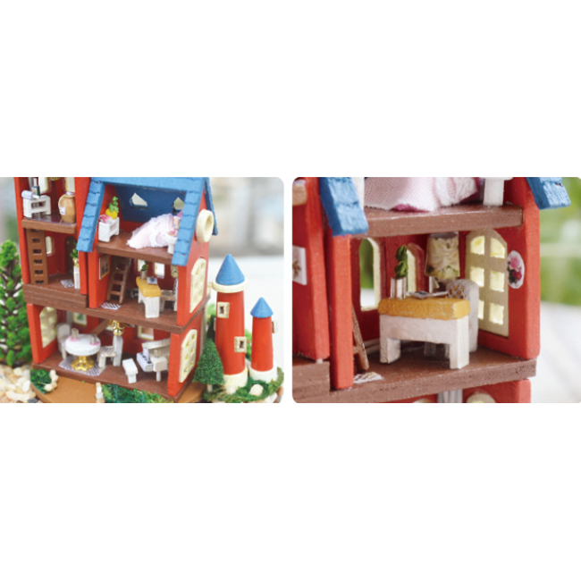 Miniature Wizardi Roombox Kit - Alice Wonderland Dollhouse Kit