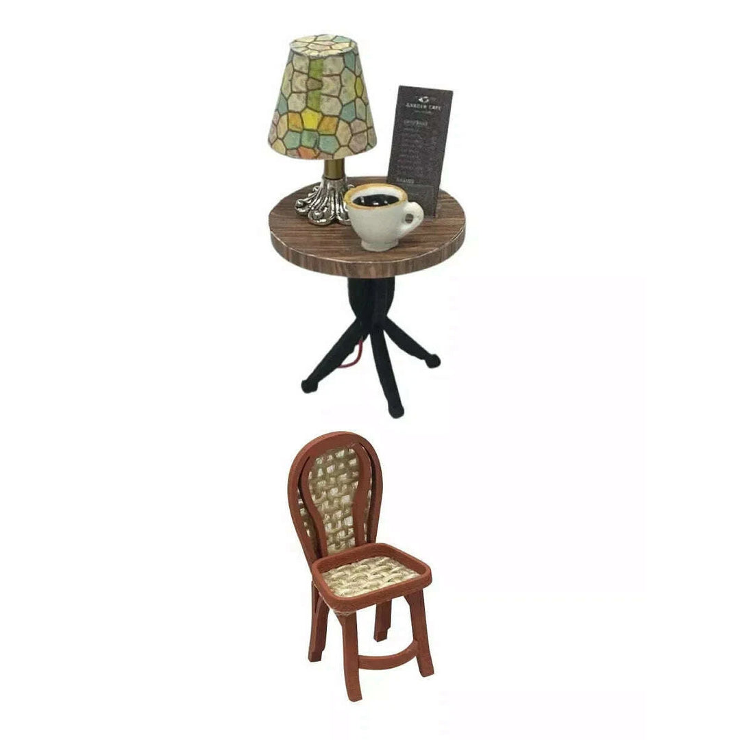 Miniature Wizardi Roombox Kit - Coffee Shop Dollhouse Kit