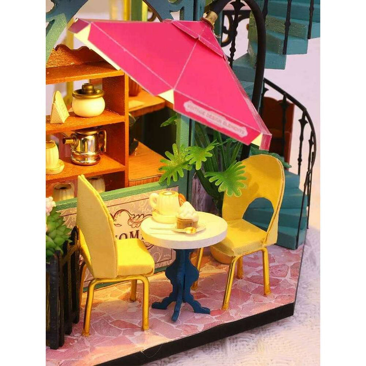 Miniature Wizardi Roombox Kit - Dessert Cafe Dollhouse Kit