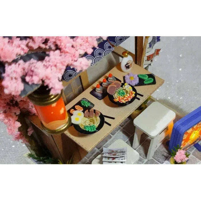 Miniature Wizardi Roombox Kit - Sakura Noodles Shop Dollhouse Kit