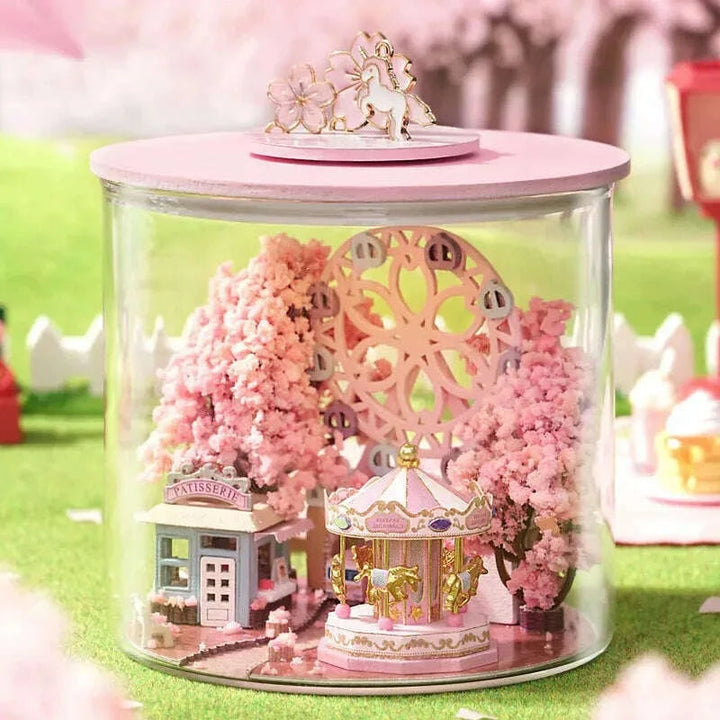 Miniature Wizardi Roombox Kit - Sakura Scenery Dollhouse Kit
