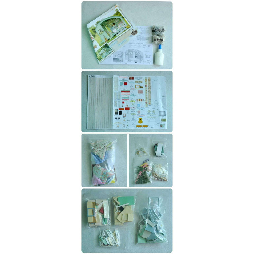 Miniature Wizardi Roombox Kit - Travel Trailer Dollhouse Kit