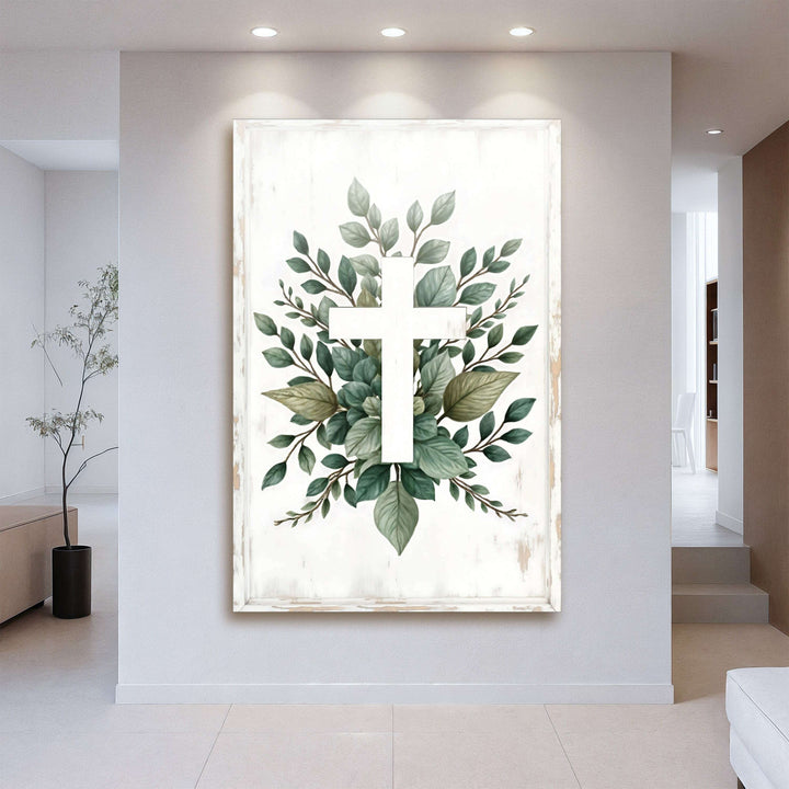 Minimalist Cross Faith Wall Art II