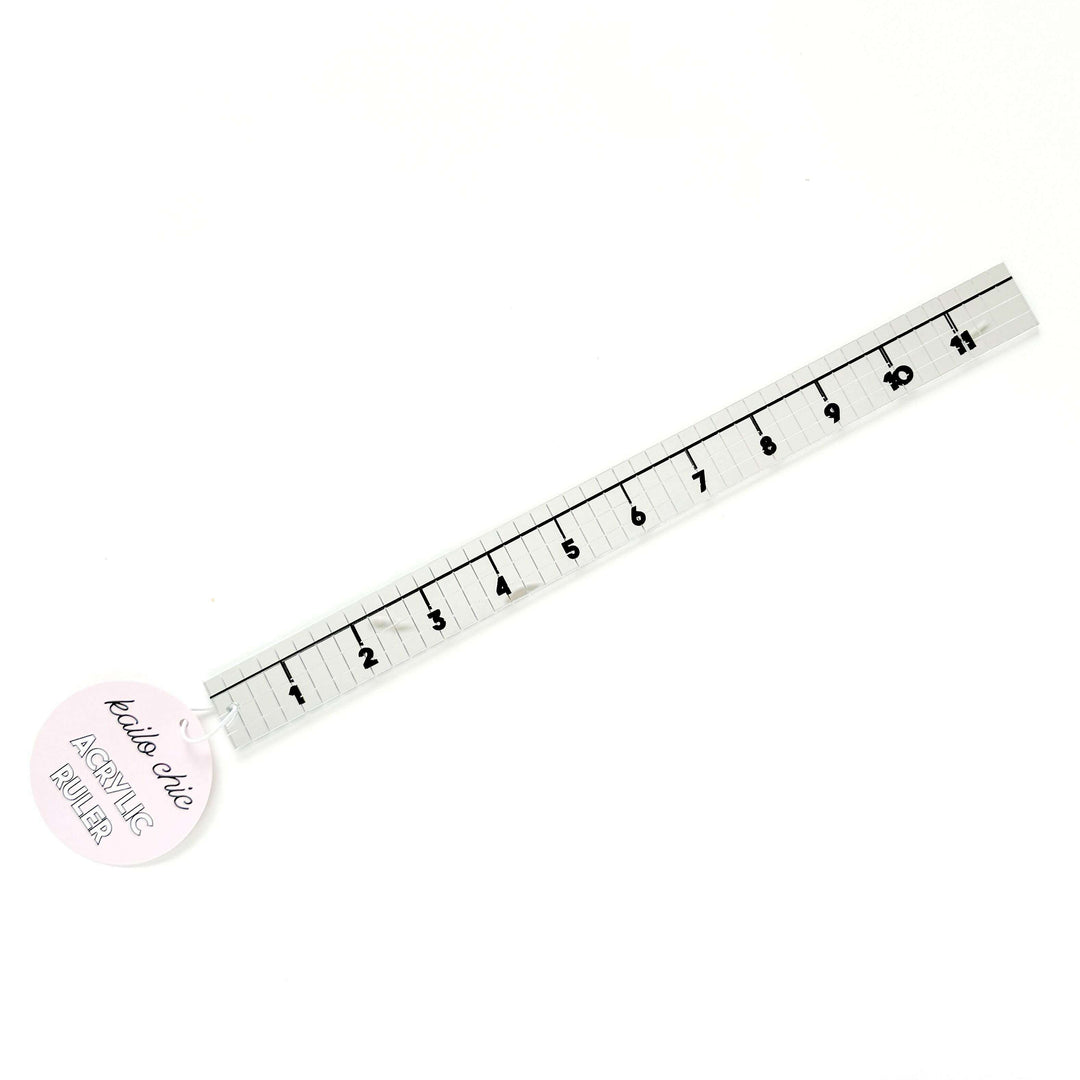 Mirror Disco Tile Acrylic Ruler