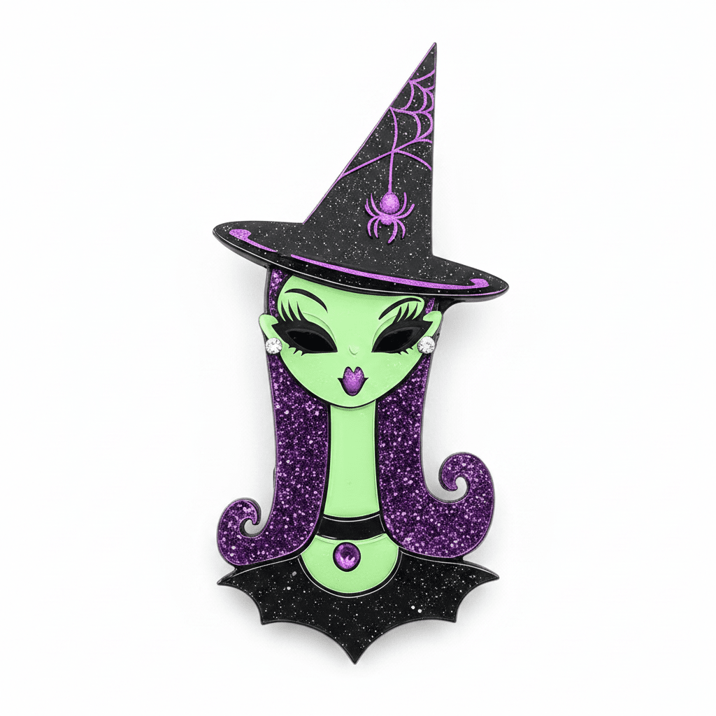 Hex Appeal Spooky Doll Brooch by Miss Fluff x Lipstick & Chrome