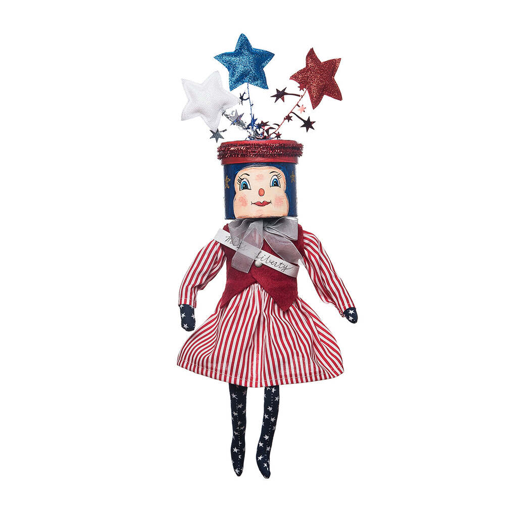 Miss Liberty Gathered Traditions Art Doll by Joe Spencer 