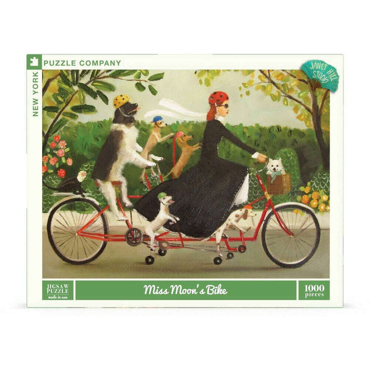 Miss Moon's Bike Puzzle Featuring Artwork of Janet Hill