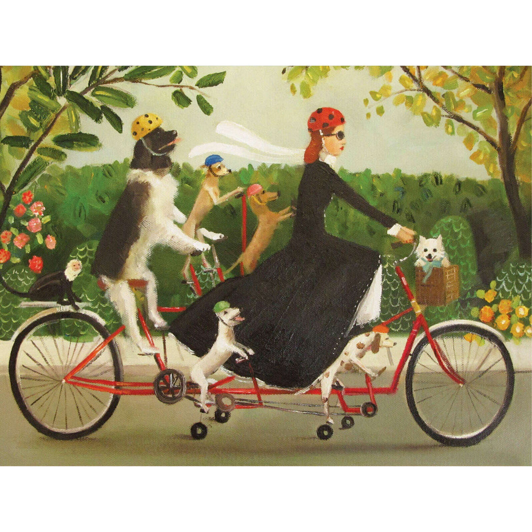 Miss Moon's Bike Puzzle Featuring Artwork of Janet Hill