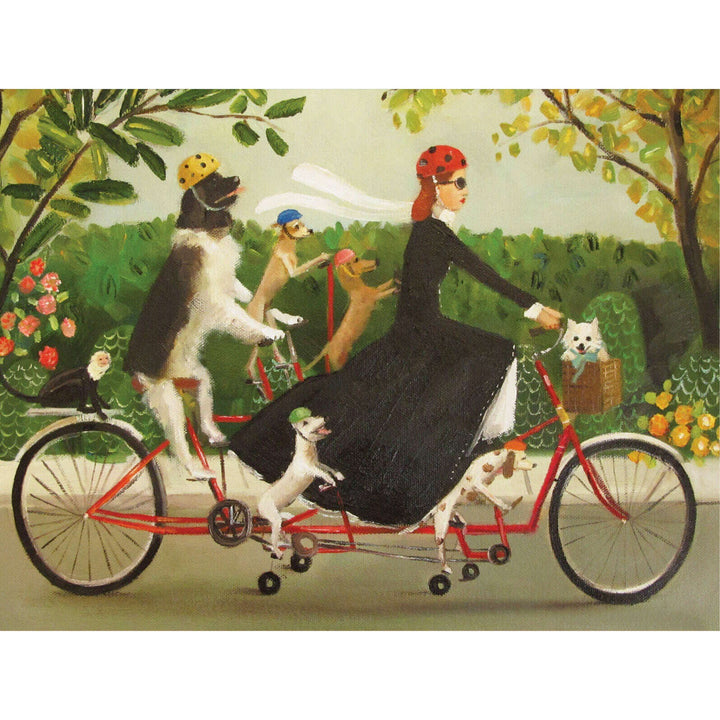 Miss Moon's Bike Puzzle Featuring Artwork of Janet Hill