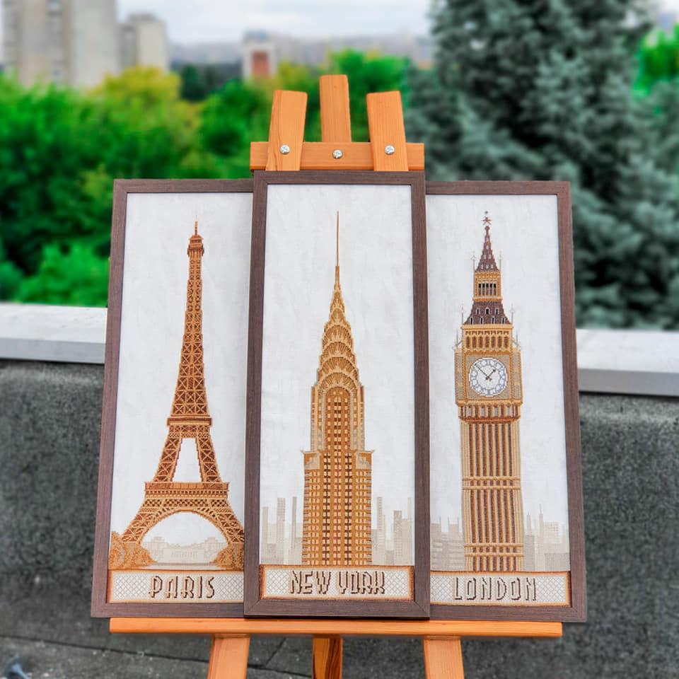 London Mixed Technique Stitch Kit by Charivna Mit M-191C