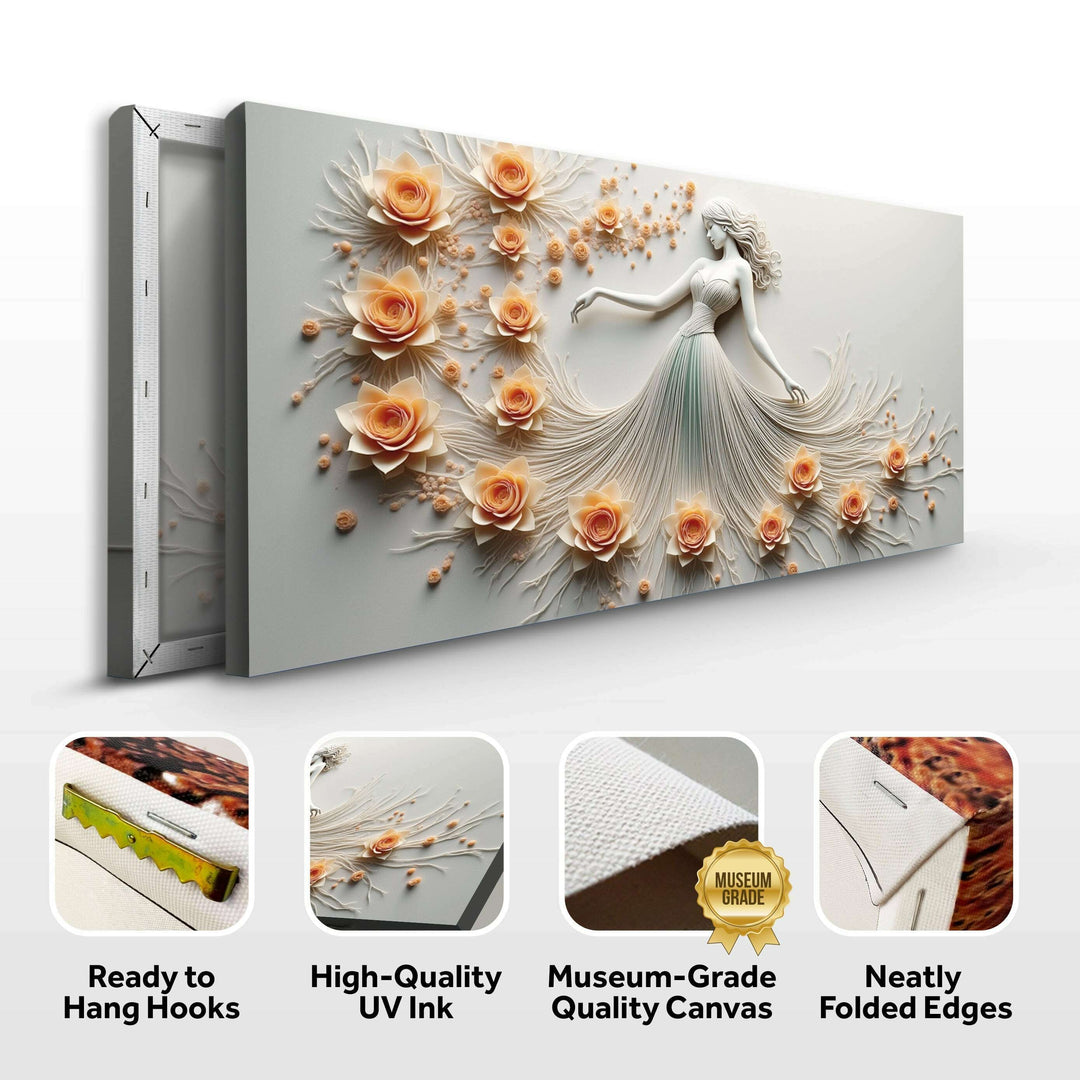 Modern Minimalist Woman Dance Wall Art