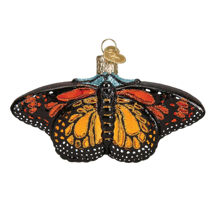 Old World Christmas Monarch Butterfly Blown Glass Ornament