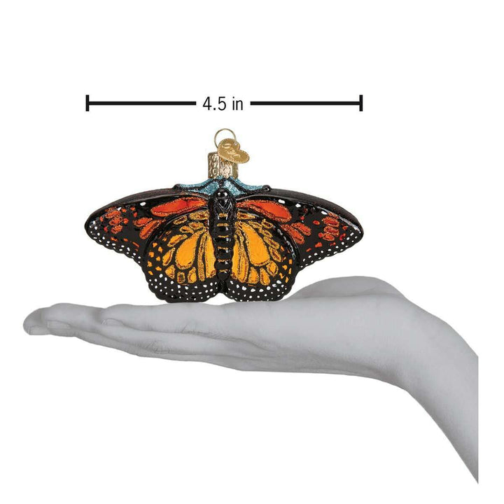 Old World Christmas Monarch Butterfly Blown Glass Ornament