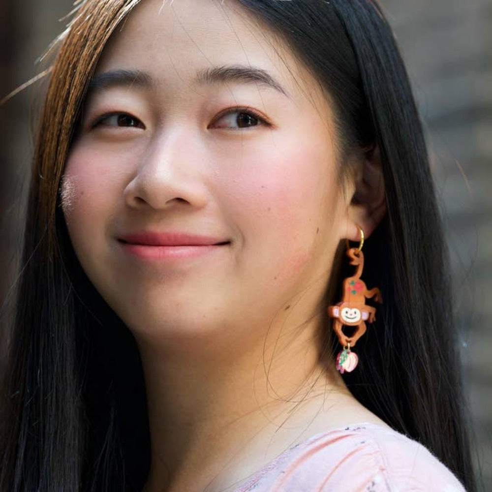 Monkey Earrings 1