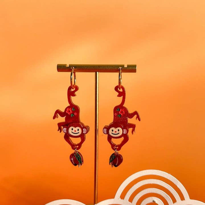 Monkey Earrings 3