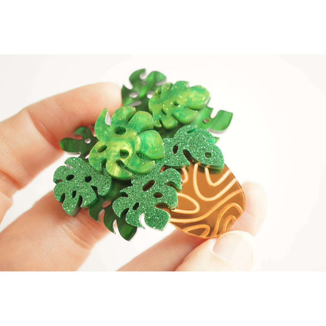 Monstera Brooch by Laliblue – view 3