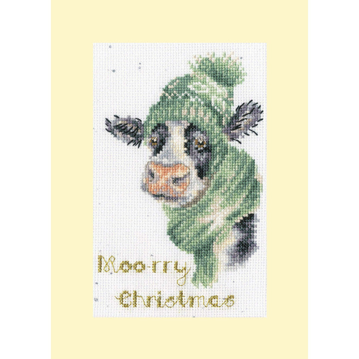 Moo-rry Christmas  XMAS67 Counted Cross Stitch Kit