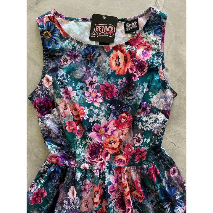 Moody Floral Vintage Dress