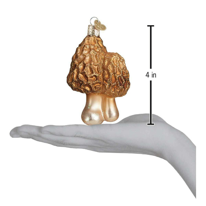 Old World Christmas Morel Mushrooms Blown Glass Ornament