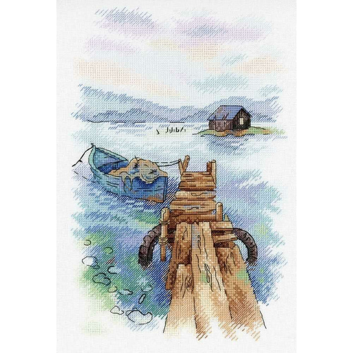 Morning at the Pier Cross Stitch Kit A-007 / SA-007