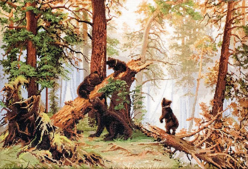 Morning in a Pine Forest B452L Counted Cross-Stitch Kit