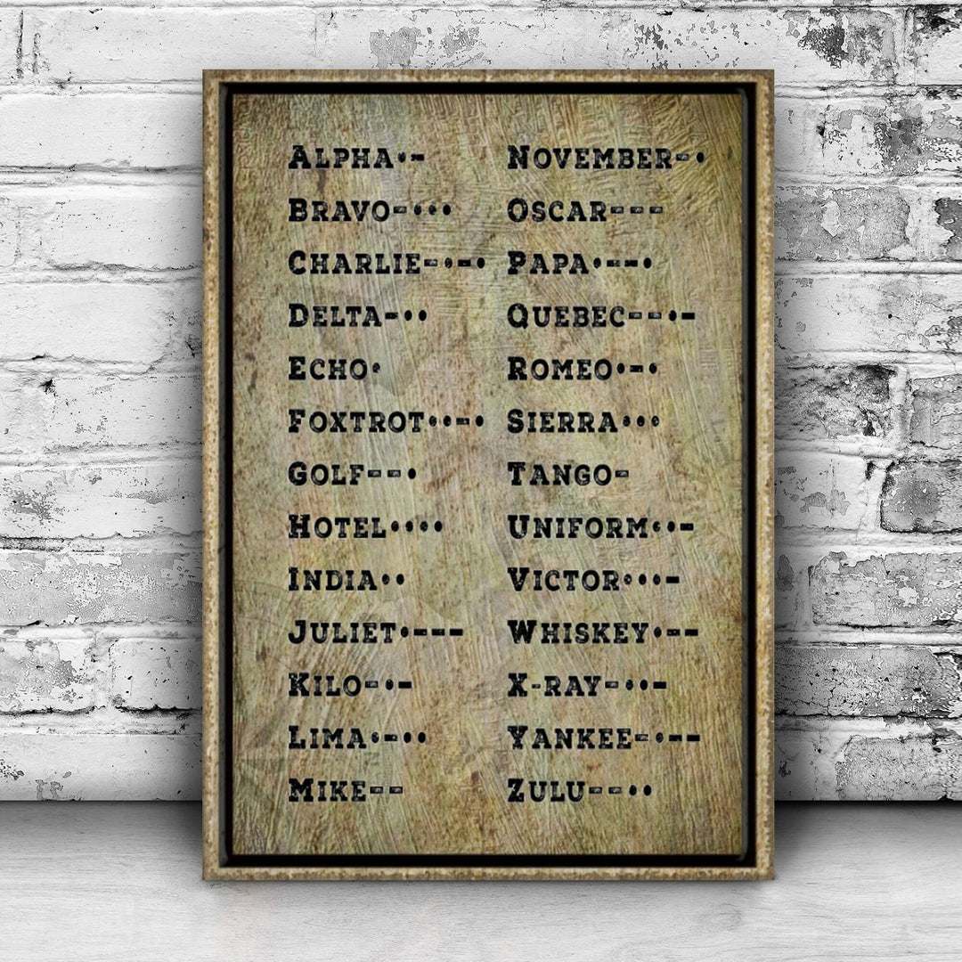 Morse Code Sign