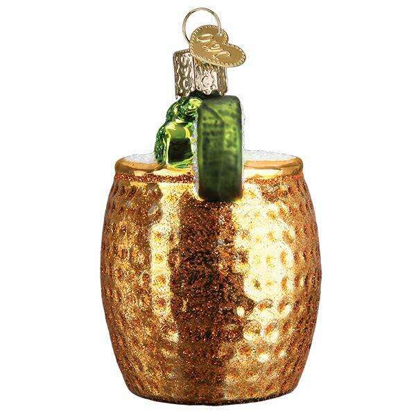 Old World Christmas Moscow Mule Mug Blown Glass Ornament