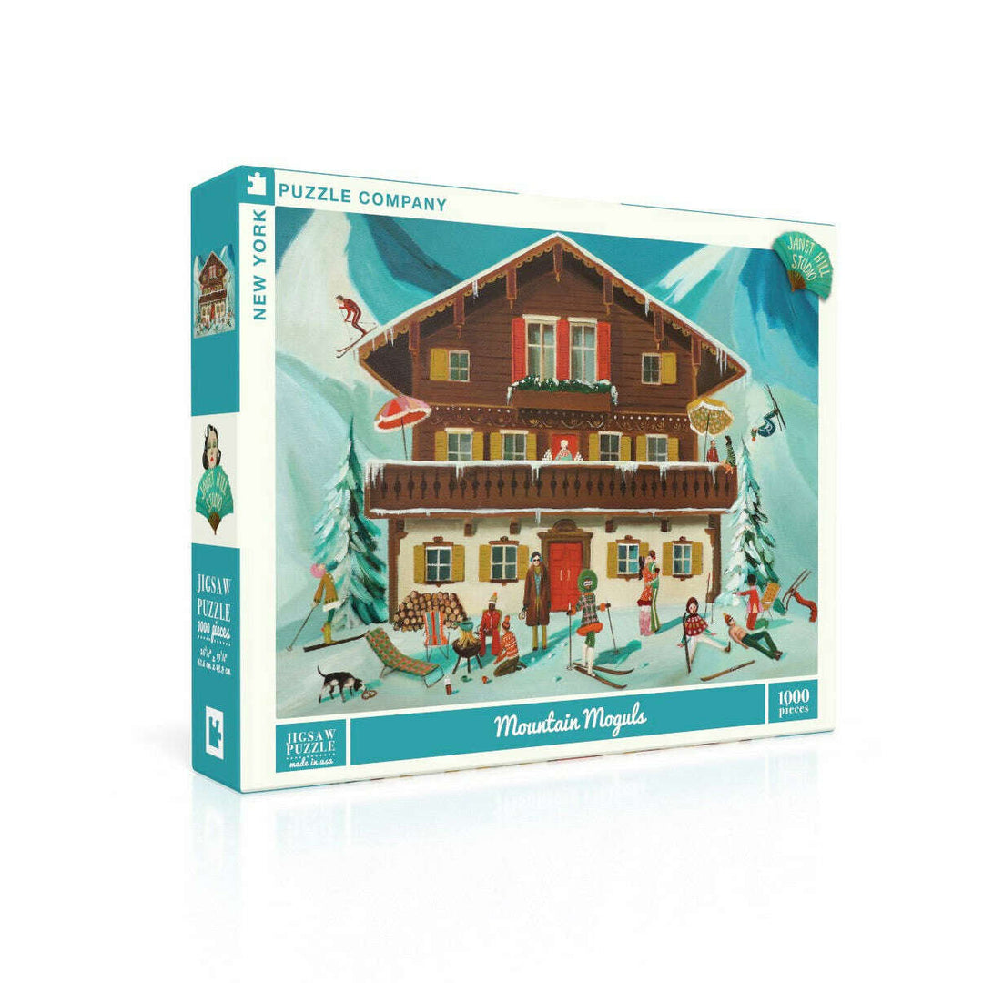 Mountain Moguls Jigsaw Puzzle Featuring Artwork of Janet Hill