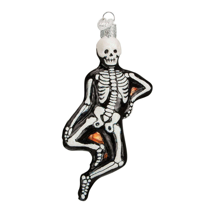 Old World Christmas Mr. Bones Halloween Blown Glass Ornament