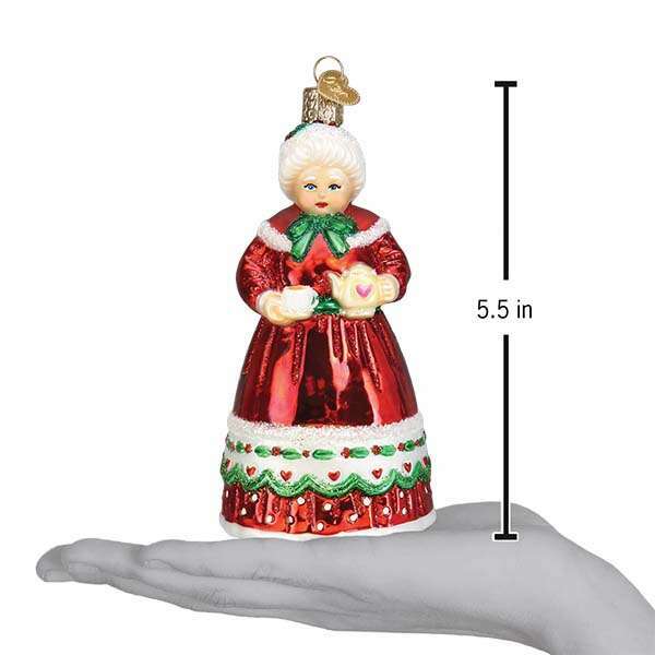 Old World Christmas Mrs. Claus Blown Glass Ornament