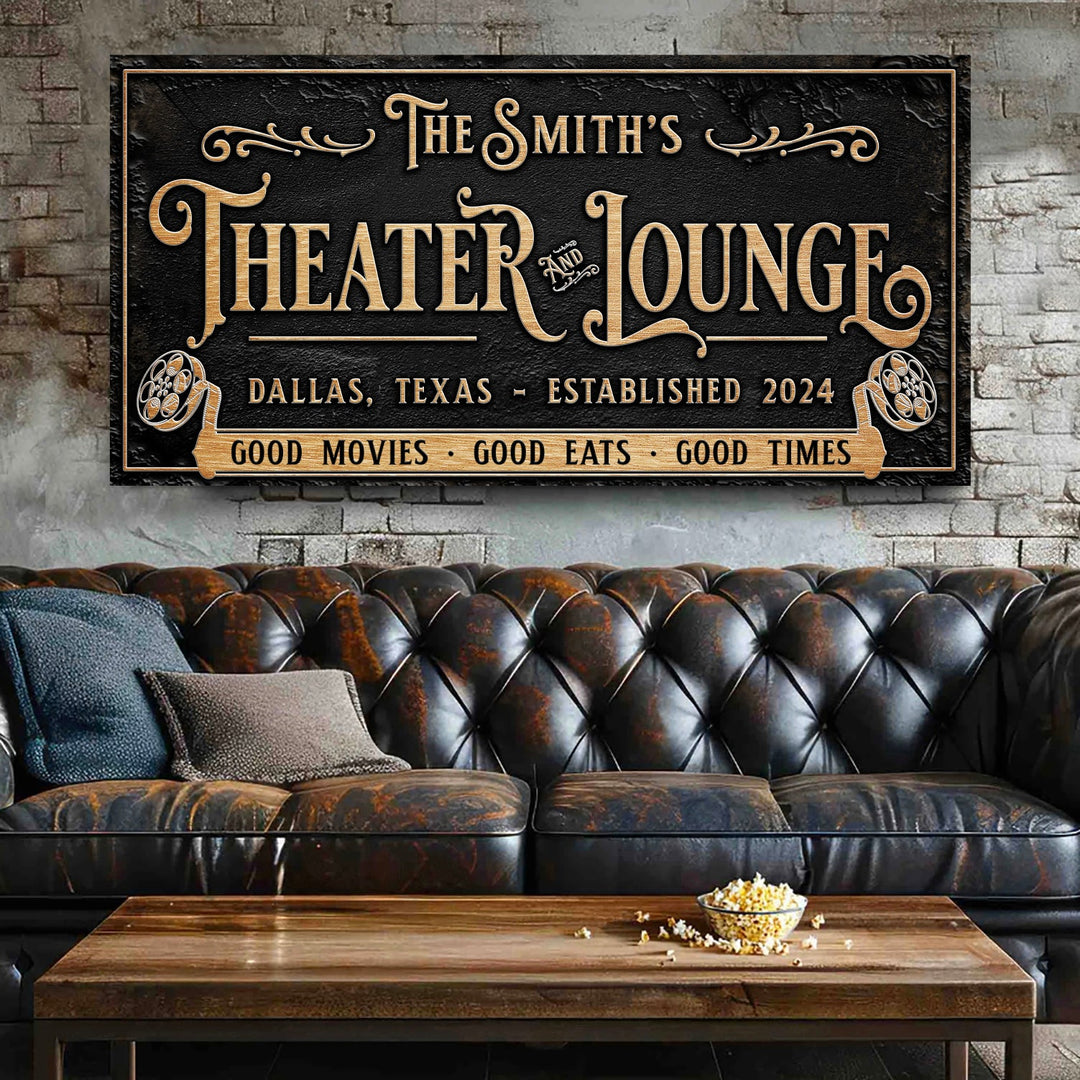 Personalized Theater Sign II
