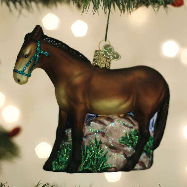 Old World Christmas Mule Blown Glass Ornament
