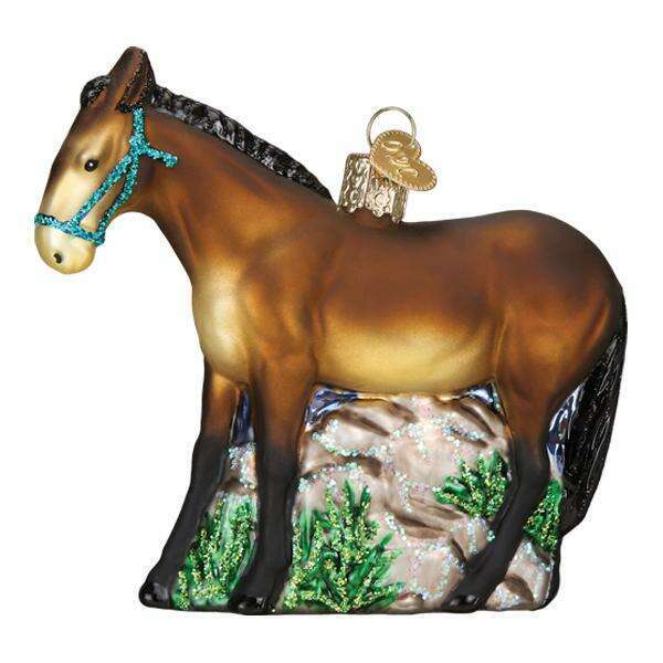 Old World Christmas Mule Blown Glass Ornament