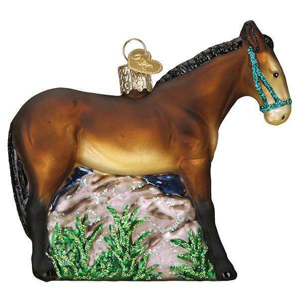 Old World Christmas Mule Blown Glass Ornament