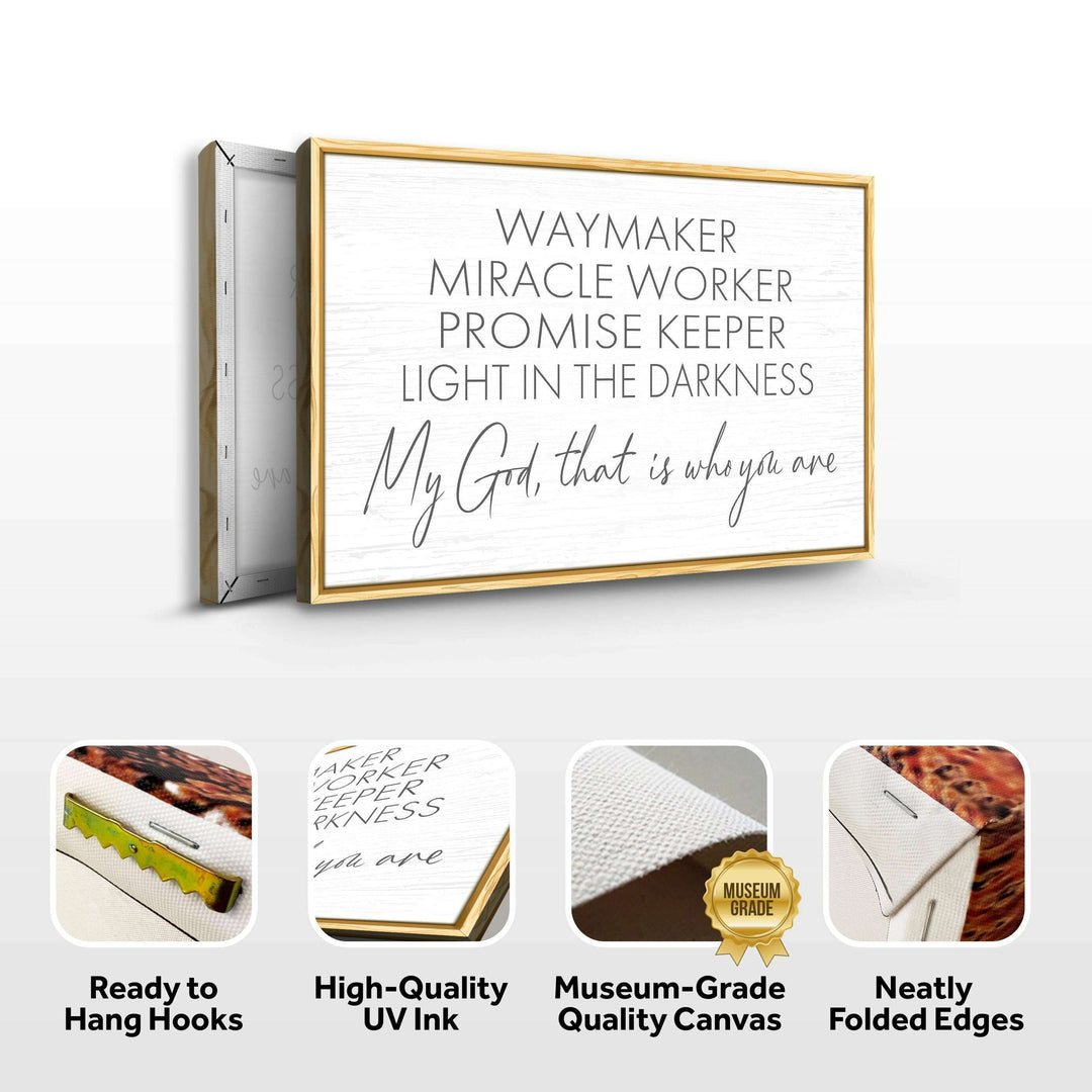My God Way Maker Miracle Worker Faith Sign II